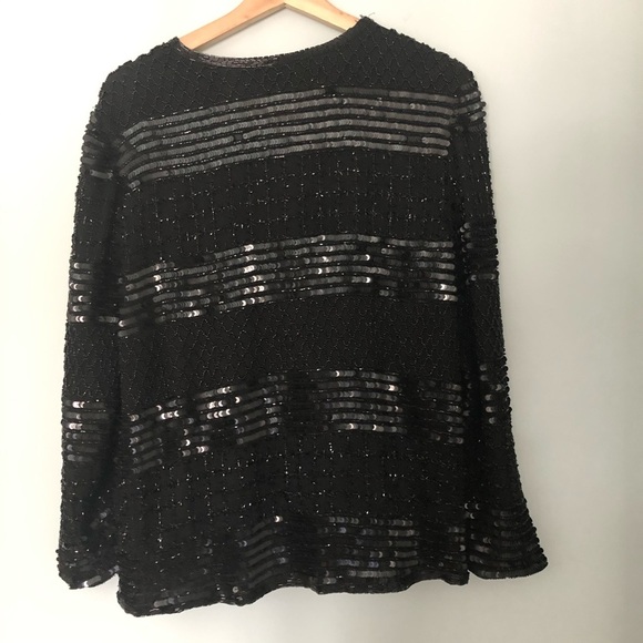 Vintage Joseph Ribkoff Beaded/Sequin Silk Jacket - Picture 2 of 5